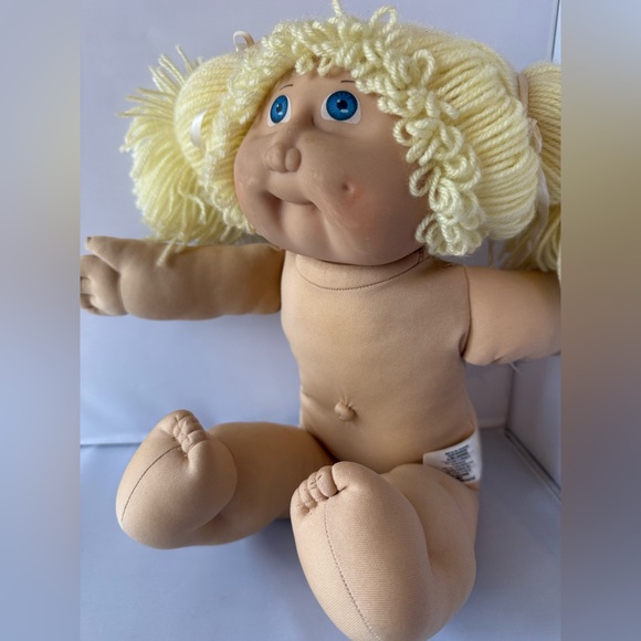 Vintage 1980’s Cabbage Patch Kid Jesmar Spain Lemon Double Pony Blue Eyes HM2 - Picture 10 of 15
